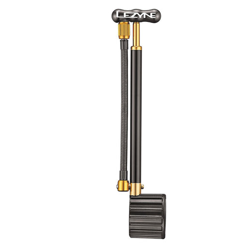 Lezyne Shock Drive Hand Pump black and gold color