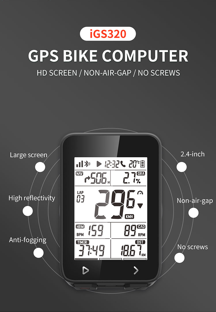 iGPSPORT IGS320 GPS Cycling Computer