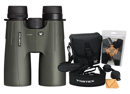 Vortex Viper HD 10x50 Roof Prism Binocular with Original Vortex Accessories Bundle