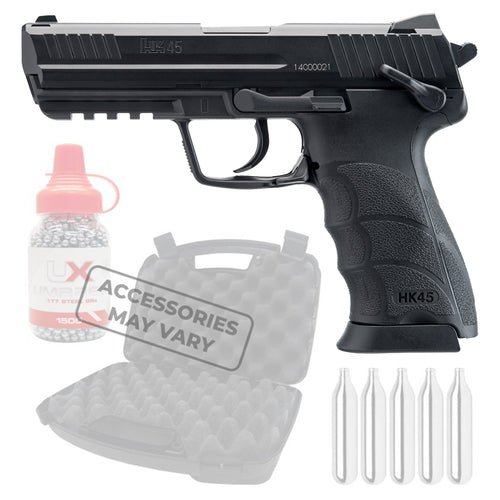 Umarex HK Heckler & Koch HK45 CO2 .177 Caliber BB Gun Air Pistol with Wearable4U Bundle