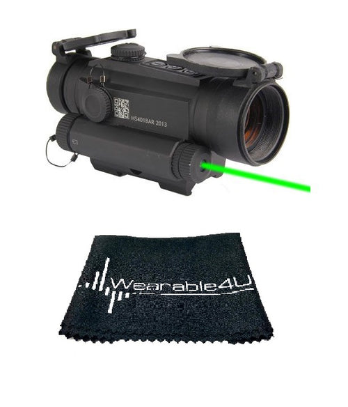 Holosun Dot/Shake Awake/Green Laser HS401G5 with included Wearable4U Lens Cleaning Towel Bundle