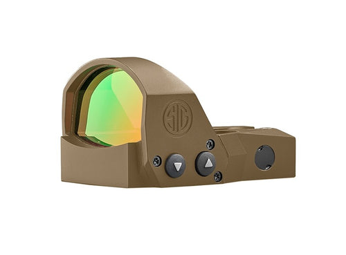 Sig Sauer SOR1P103 FDE Romeo1Pro 6 MOA Steel Shroud 1x30mm Red Dot Reflex Sight
