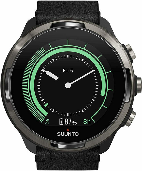 Suunto 9 G1 BARO TITANIUM LEATHER GPS Sports Watch with Long Battery Life