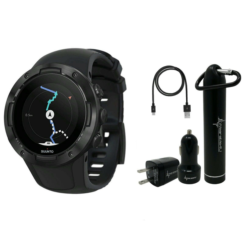 Suunto 5 Multisport Watch G1 with included Wearable4U Power Pack