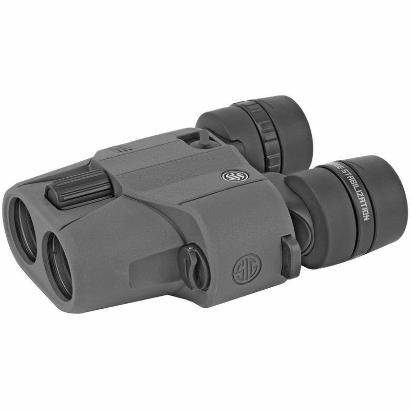 Sig Sauer Zulu6 10x30mm, Schmidt-Pechan, Image Stabilized, Graphite Binocular with Hat