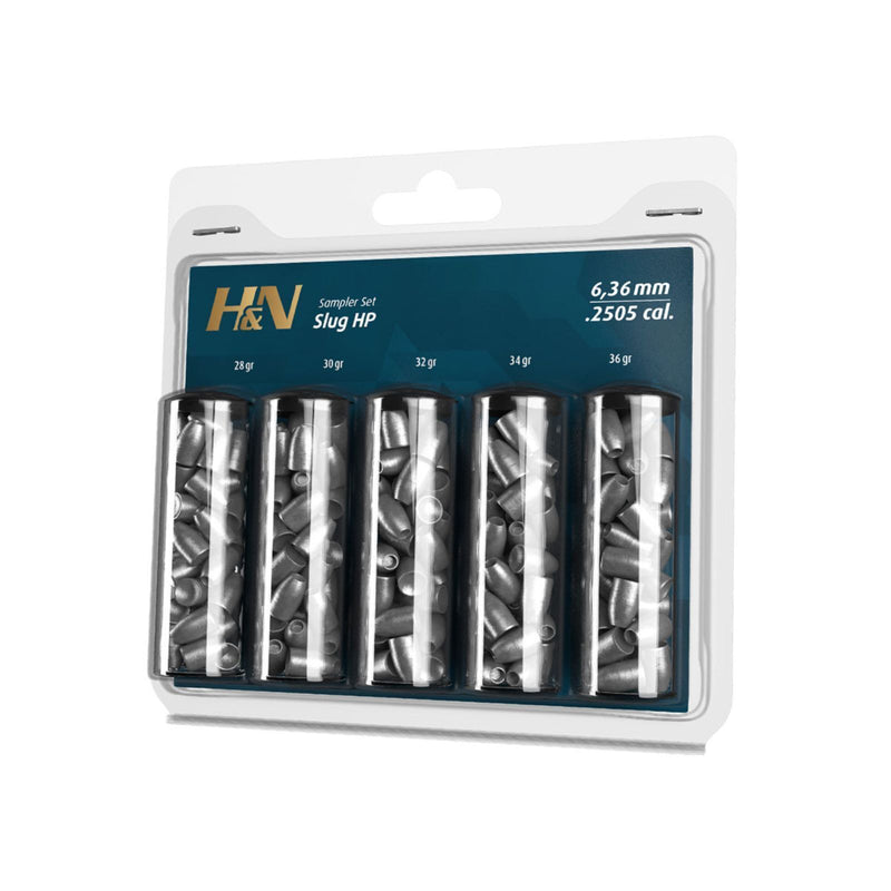 Haendler & Naterman H&N Sampler Set Slug HP .2505 Cal / 6.36 mm Air Guns Pellets