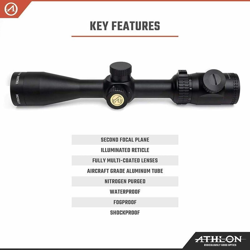Athlon Optics Talos 3-12×40 Side Focus 1 inch Riflescope with Wearable4U Bundle