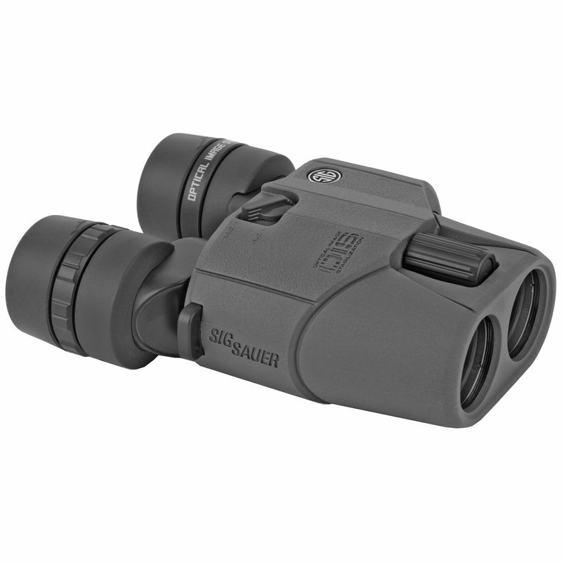 Sig Sauer Zulu6 10x30mm, Schmidt-Pechan, Image Stabilized, Graphite Binocular with Hat