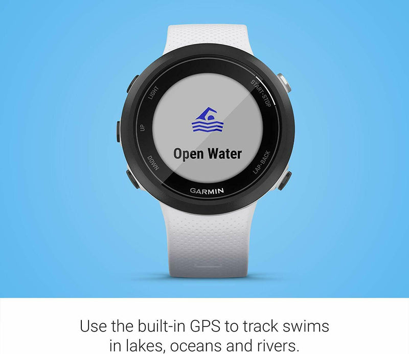 Garmin Swim 2 advanced swimming GPS smartwatch color whitestone