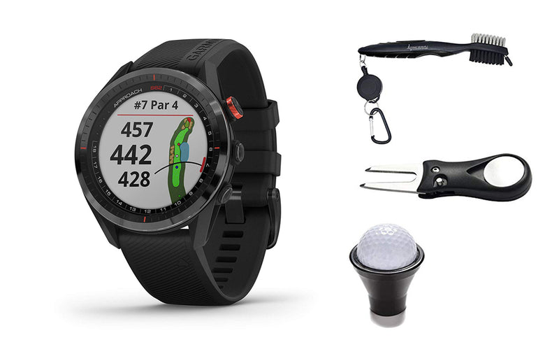 Garmin Approach S62 Premium GPS Golf Watch and Wearable4U Bundle