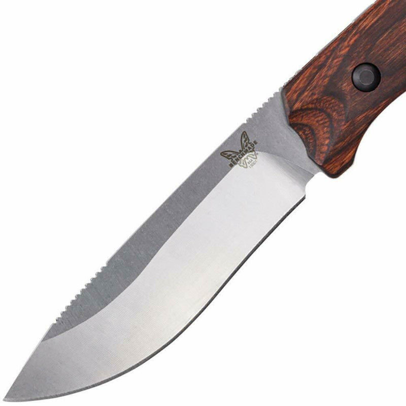 Benchmade Saddle Mountain Skinner 15001-2 Knife, Drop-Point, Stabilized Wood
