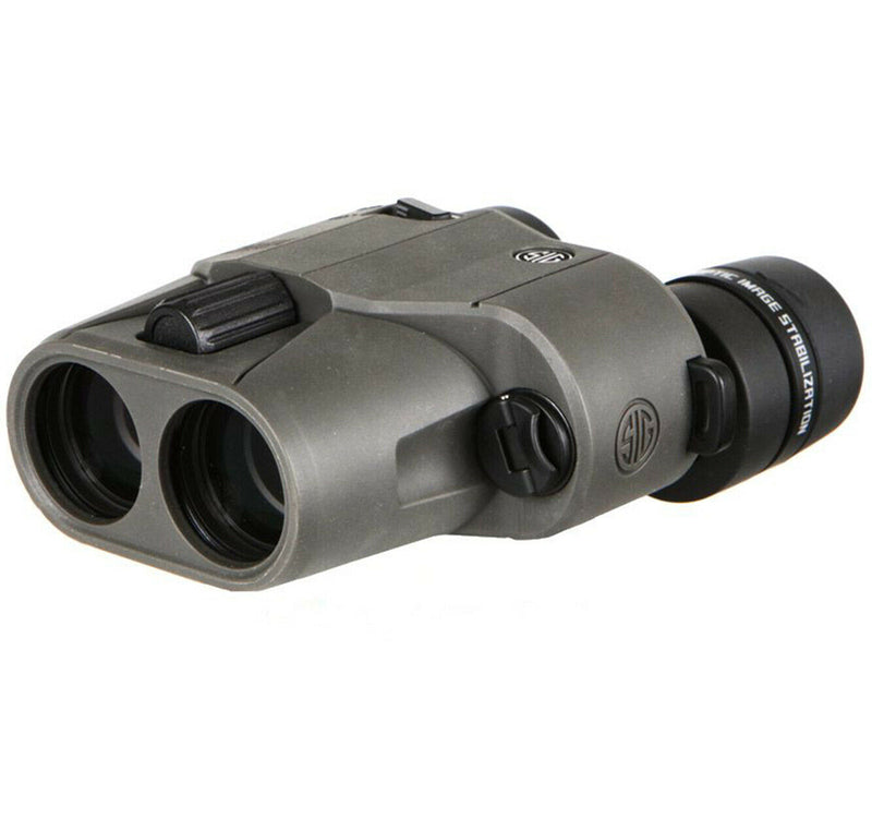 Sig Sauer Zulu6 10x30mm, Schmidt-Pechan, Image Stabilized, Graphite Binocular with Hat