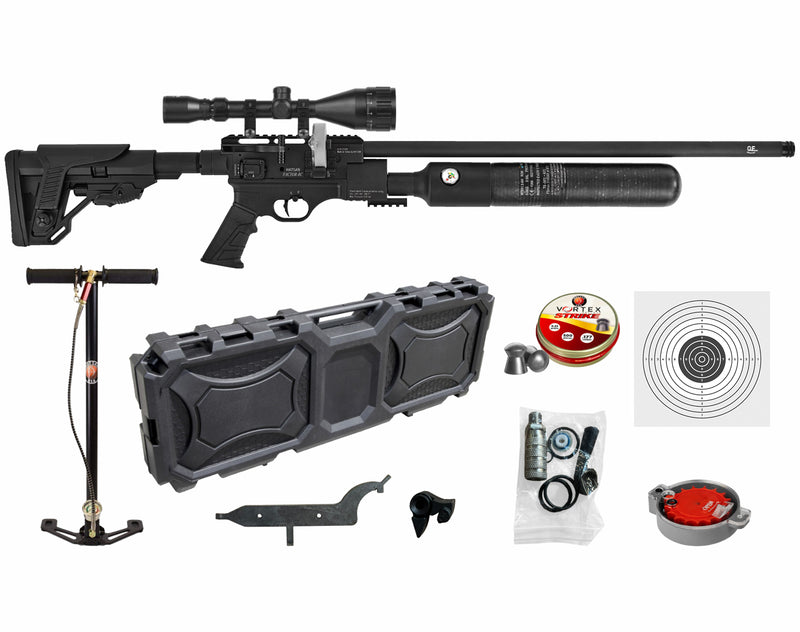 Hatsan Factor RC Pre-charged Pneumatic PCP Side Lever Action Air Rifle with Wearable4U Bundle