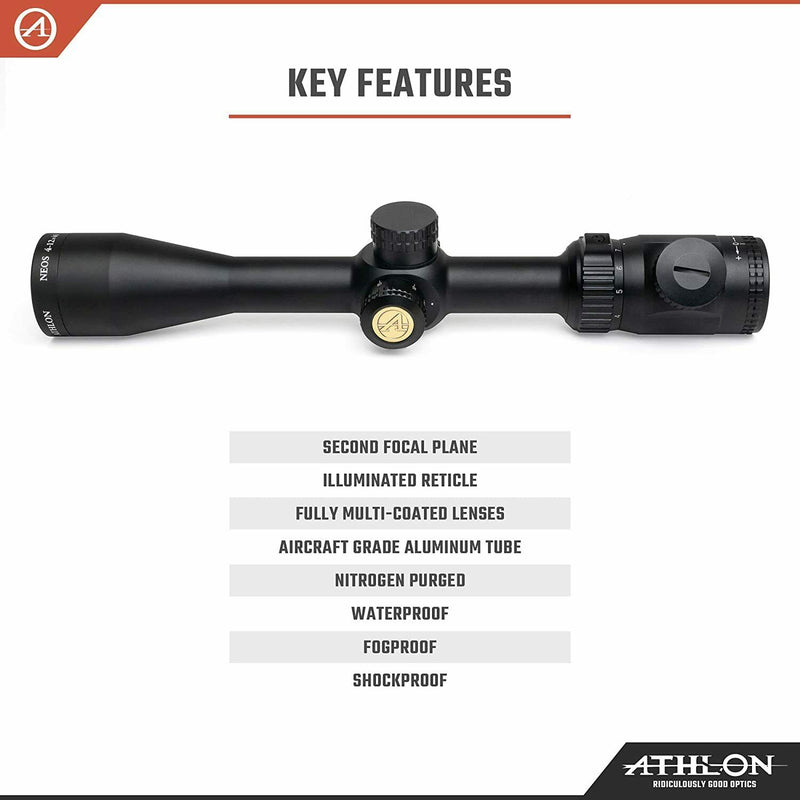 Athlon Optics Neos 4-12x40 Capped Side Focus Riflescope