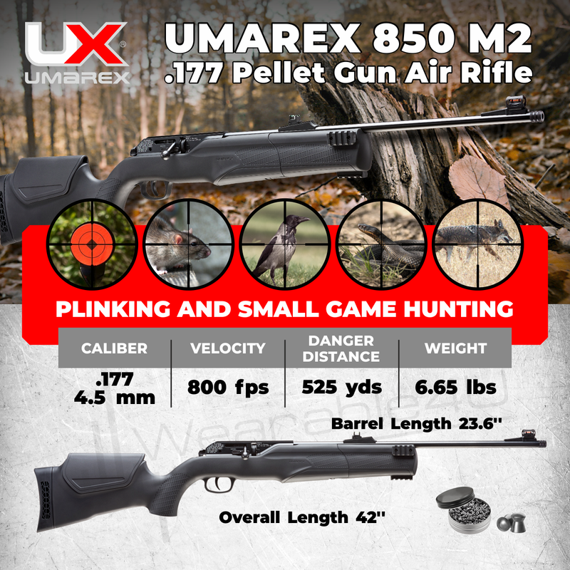 Umarex 850 M2 Pellet Gun CO2 .22 or .177 Cal Air Rifle