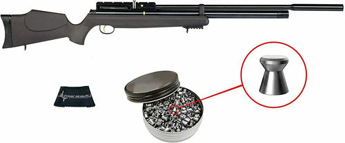 Hatsan AT44S10 Long QE (Quiet Energy) .22 Caliber PCP Air Rifle with included Pack of 250 Pellets Bundle (Pellets Caliber/Weight .22/12.96 Grains)