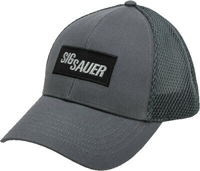 Sig Sauer Leather Patch Trucker Hat