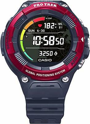 Casio"Pro Trek" Outdoor Heart-Rate Monitor GPS Sports Watch (Model WSD-F21HR-BKAGU) (RED)
