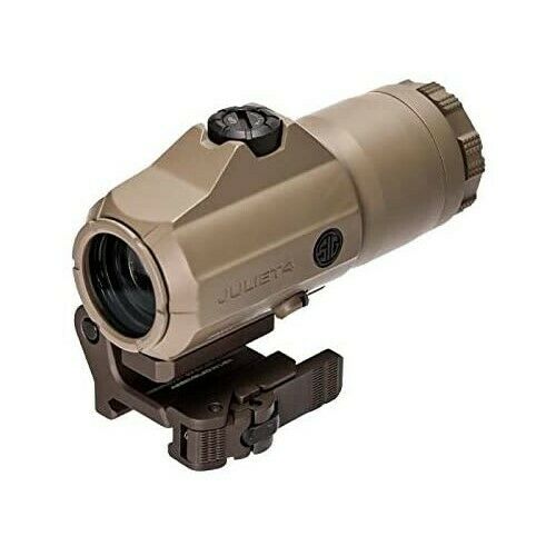 Sig Sauer JULIET4 Magnifier 4X24mm Powercam QR Mount with Spacers, FDE