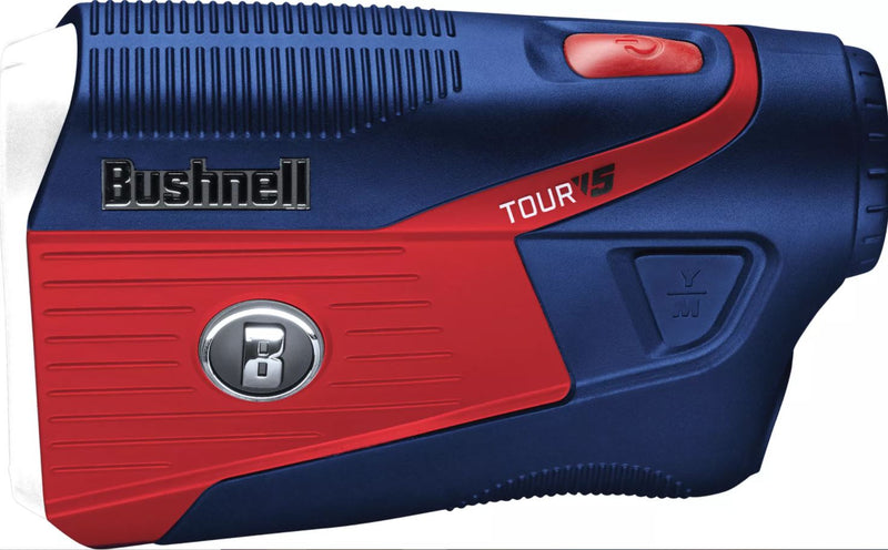Bushnell Tour V5 Red/White/Blue Special Edition Golf Rangefinder Wearable4U Bundle