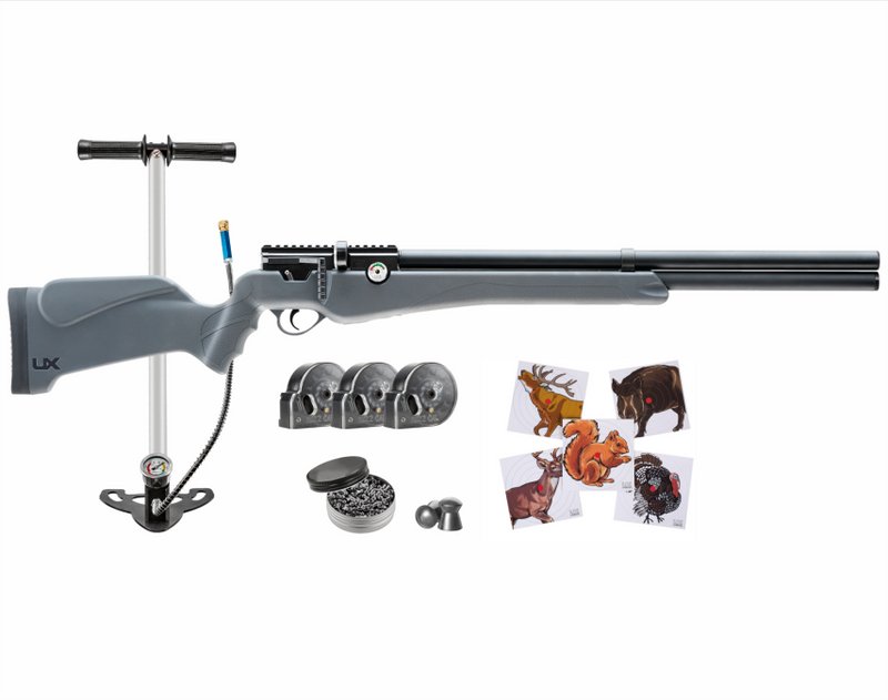 Umarex Origin Air PCP Rifle .22 Cal with High Pressure Air Hand Pump Combo with Wearable4U Bundle