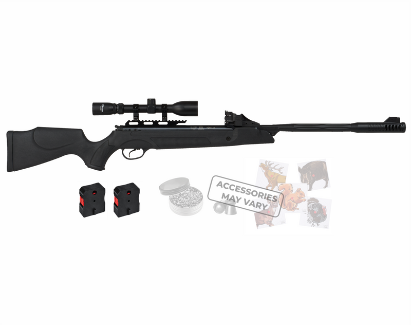 Hatsan SpeedFire Black Air Rifle with Paper Targets and Lead Pellets Bundle