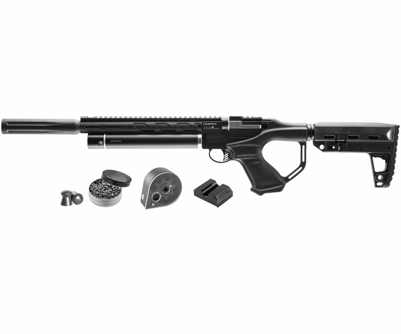 Umarex Notos PCP .22 Caliber Pellet Carbine Air Rifle (2254847) with Pack of 250x .22 Cal Pellets and Extra Mag Bundle