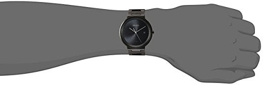 Seiko Men's ' Quartz Stainless Steel Dress Watch, Color:Black (Model: SNE481)